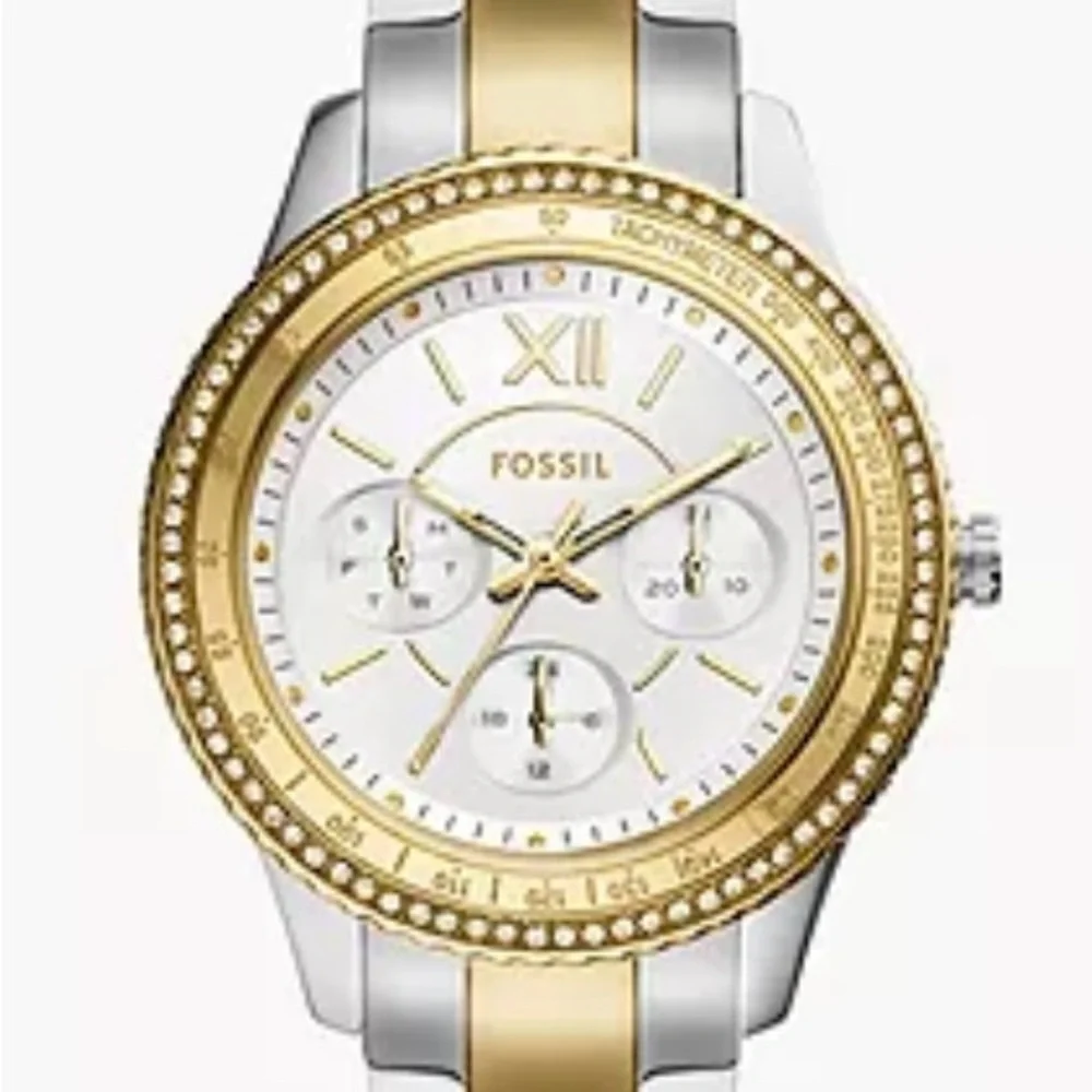 Fossil Stella Sport Women's’s Multifunction Two-Tone Stainless Steel Watch
